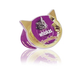 WHISKAS® Pochúťky Temptations polštářky s kuraciem a sýrem 60g image